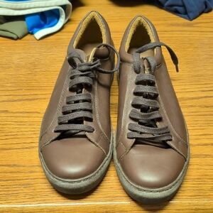 Guido Urbano Marron Men's Brown Leather Sneakers